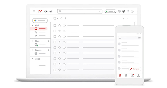 全新一代Gmail整合式介面，為G Suite使用者們帶來更集中、便利的協作環境
